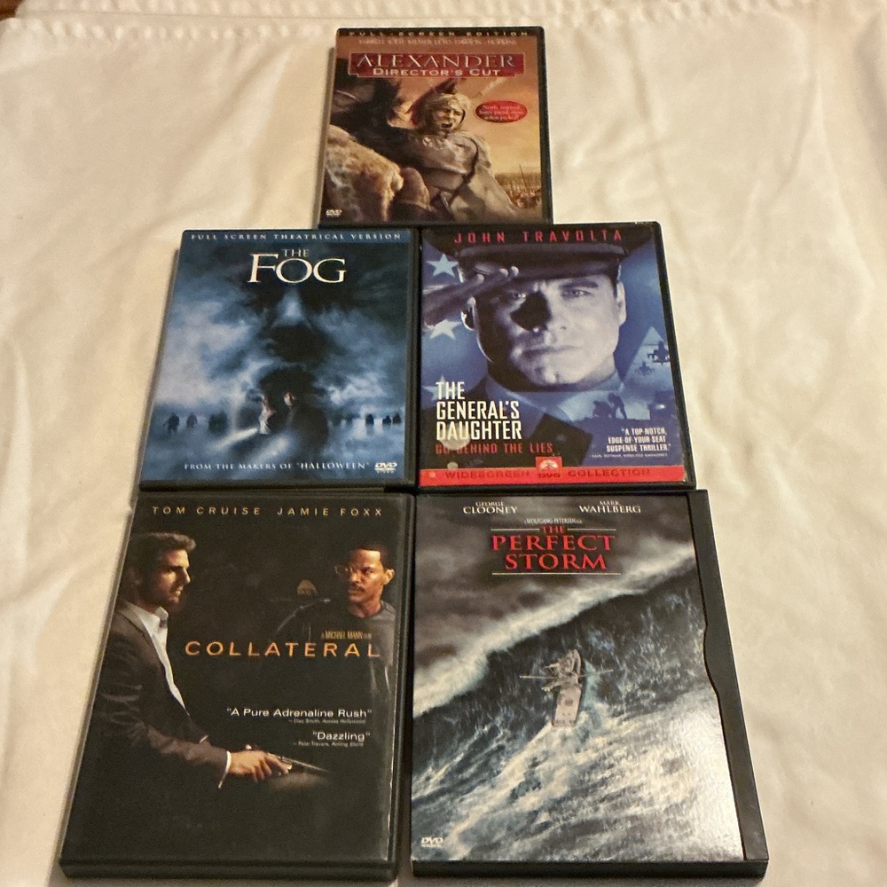 Lot of 5 DVD Suspense Movies - Various Titles
